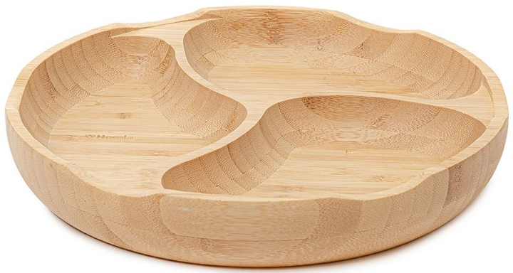 Półmisek Homla Bambou bambusowy z trzema przegródkami 25 cm (5902869958391) - obraz 3