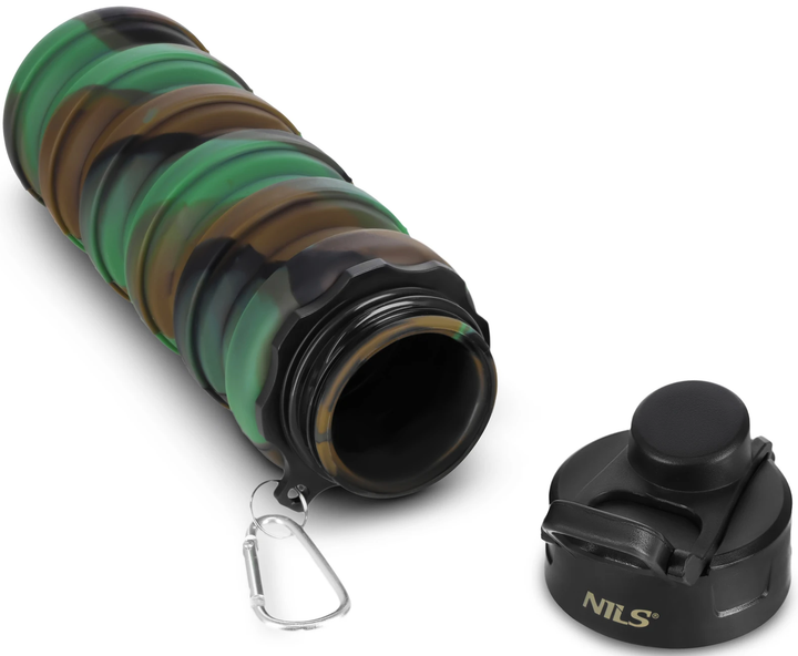 Butelka na wodę Nils Camp NC4106 Silikonowa, składana 500 ml (5908261682933) - obraz 3
