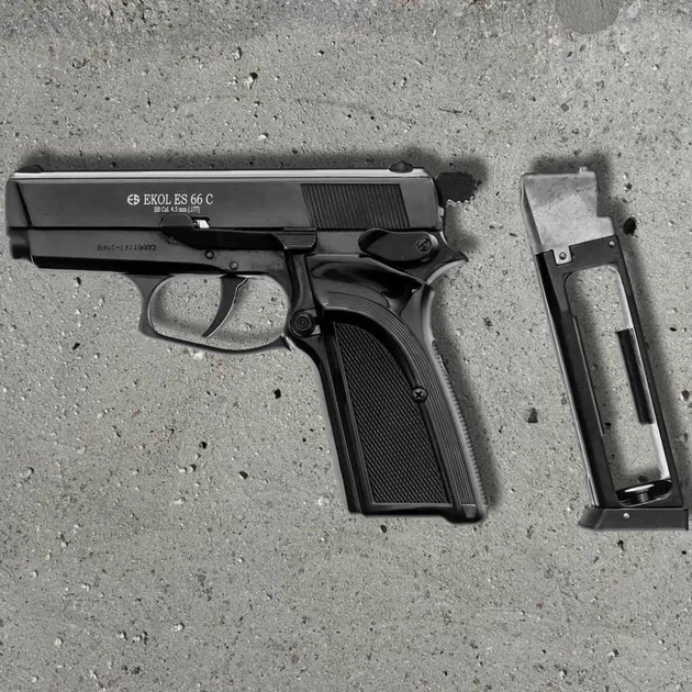 Пневматичний пістолет Ekol ES 66 Compact (метал) + 100 кульок + 2 шт балон СО2 - изображение 6