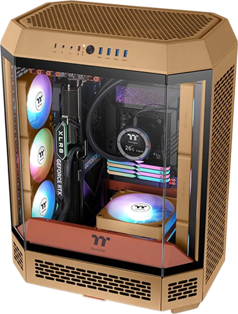 Zestaw wentylatorów Thermaltake CT140 EX Reverse ARGB Sync (3-Fan Pack) Gravel Sand (CL-F228-PL14GS-A) - obraz 5