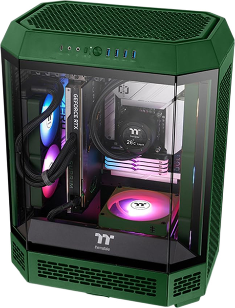 Zestaw wentylatorów Thermaltake CT140 EX Reverse ARGB Sync (3-Fan Pack) Racing Green (CL-F230-PL14RG-A) - obraz 5
