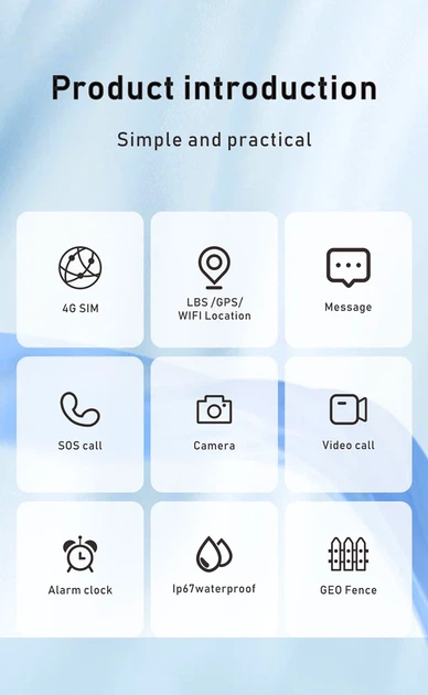 Смарт годинник-телефон дитячий Wonlex CT25 з відеодзвінком WI-FI GPS SIM-карта Pink (18357) - зображення 5