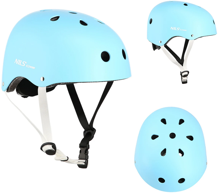 Kask Nils EXTREME MTW001 L 58-61 cm Niebieski (5907695520453) - obraz 2