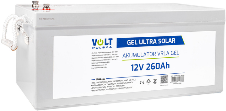 Akumulator Volt Polska GEL ULTRA SOLAR 12V 260Ah (6AKUGEL260) - obraz 1