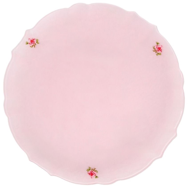 Półmisek Homla Pink Milky z białym rantem Różowy 32 cm (5906496731778) - obraz 1