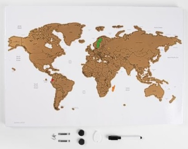 Mapa świata Homla Kesdo 60 x 40 x 2 cm (5906496705335) - obraz 5