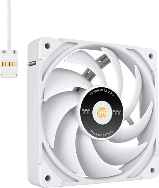 Zestaw wentylatorów Thermaltake TOUGHFAN EX14 Pro Swappable Edition (3-Fan Pack) White (CL-F172-PL14WT-A) - obraz 1