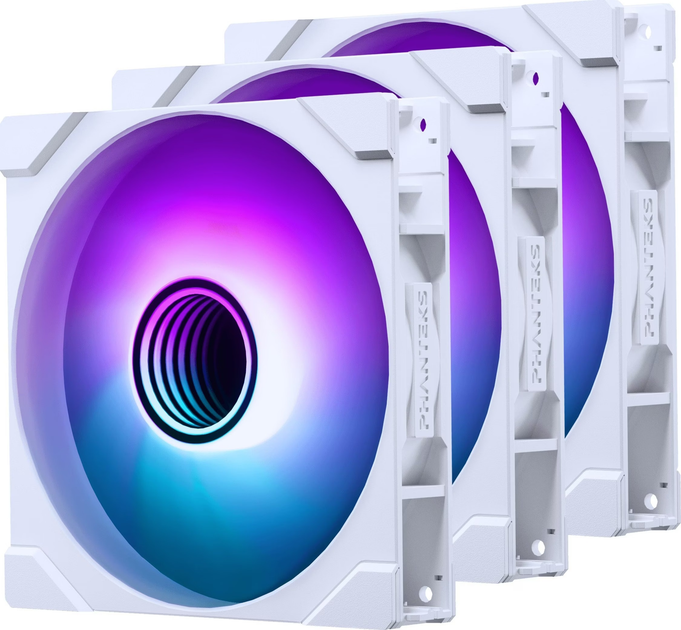 Набір вентиляторів Phanteks M25G2-140 D-RGB (3 Pack) White (PH-F140M25_G2_DWT01_3P) - зображення 1