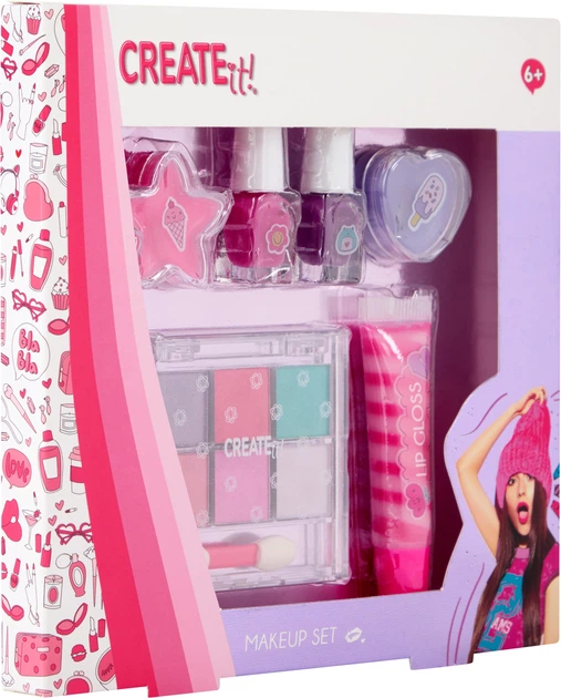 Набір дитячої косметики Create it! Рожево-ліловий (TOYS884507) - зображення 4