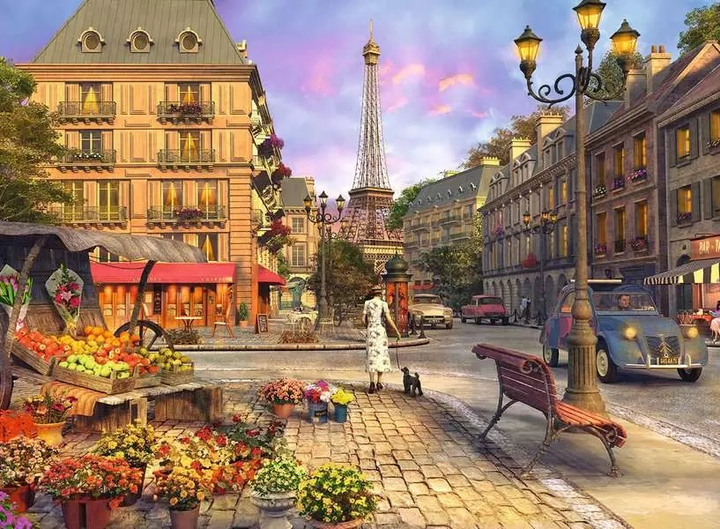 Puzzle Ravensburger Paris An Evening Walk 500 elementów 12000198 (4005555001980) - obraz 2