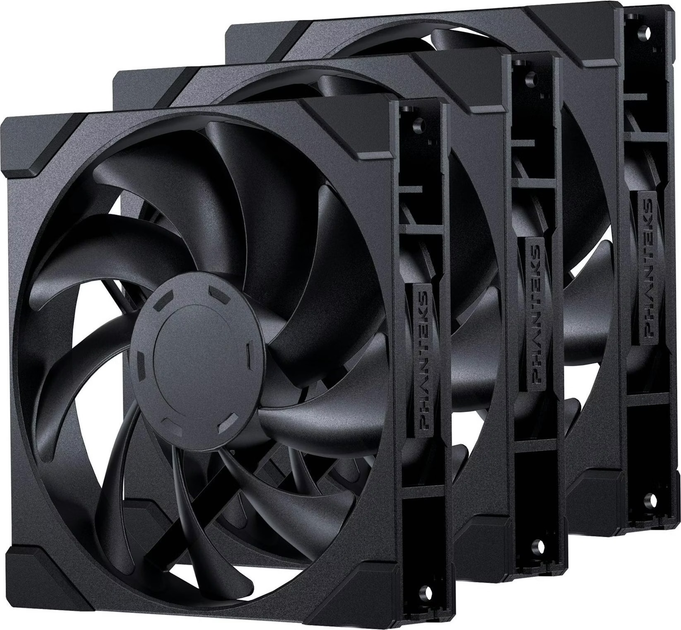 Zestaw wentylatorów Phanteks M25G2-140 (3 Pack) Black (PH-F140M25_G2_BBK01_3P) - obraz 1