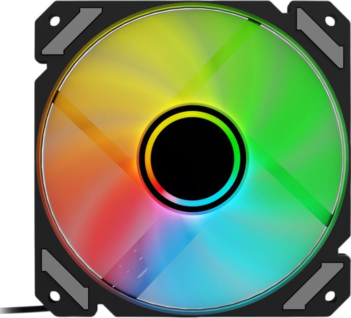 Вентилятор Sharkoon SHARK RGB Mirror Black (4044951042449) - зображення 1