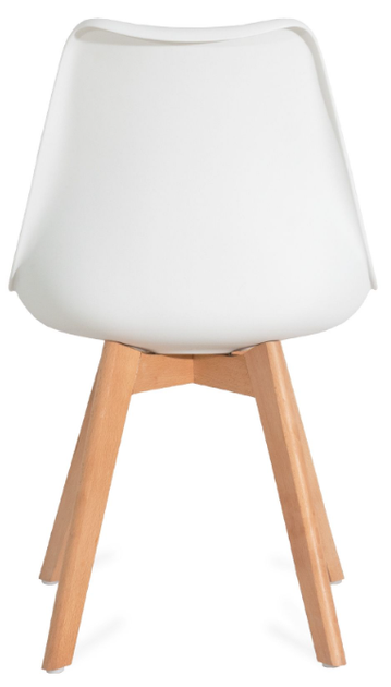 Krzesło HOMLA 972809 FISCO 48 x 56 x 82 cm Białe (5902869972809) - obraz 4
