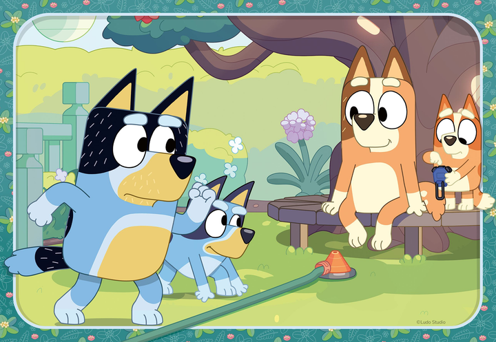 Puzzle Ravensburger Bluey and the Heeler family 2 × 12 elementów 12004111 (4005555041115) - obraz 3