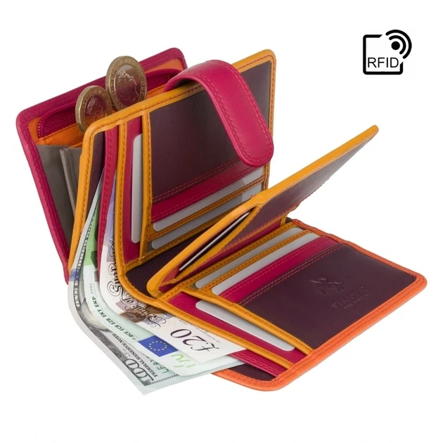 Гаманець жіночий Visconti RB51 Fiji с RFID (Orange Multi) - изображение 4