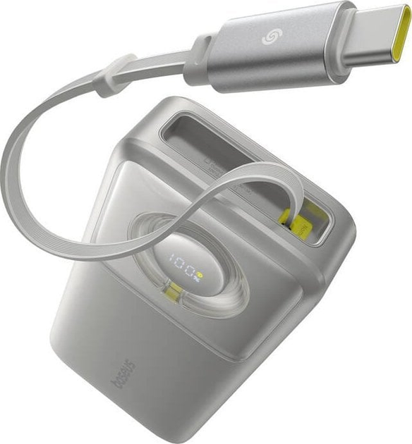 Powerbank Baseus Free2Pull 20000 mAh 65W Lunar Gray (P10073700843-00) - obraz 2