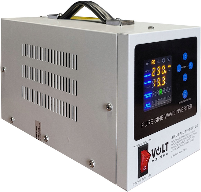 ДБЖ Volt Polska sinusPRO 1100 E Plus 12/230V 700W/1100VA (3SPM11012M) - зображення 2