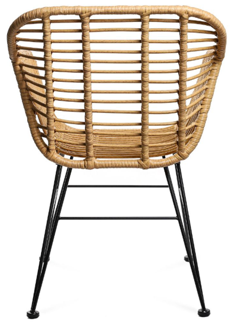 Krzesło plecione natyralne HOMLA 994825 JARDIN 57 x 62 x 81 cm (5902869994825) - obraz 4