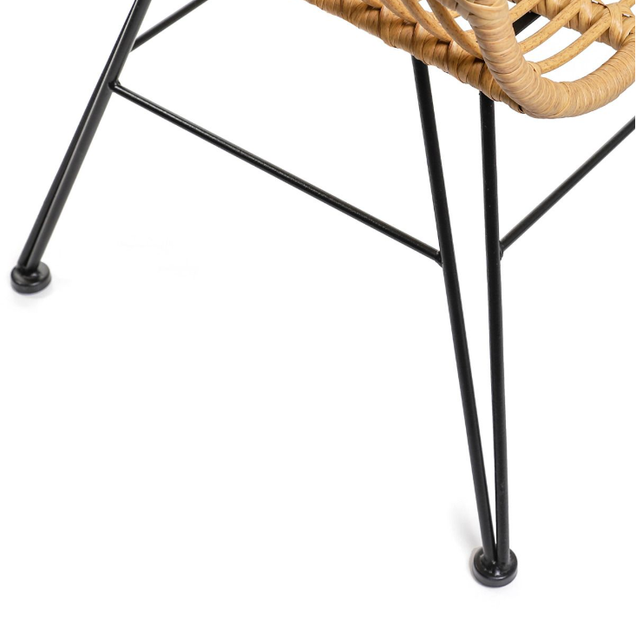 Krzesło plecione natyralne HOMLA 994825 JARDIN 57 x 62 x 81 cm (5902869994825) - obraz 7