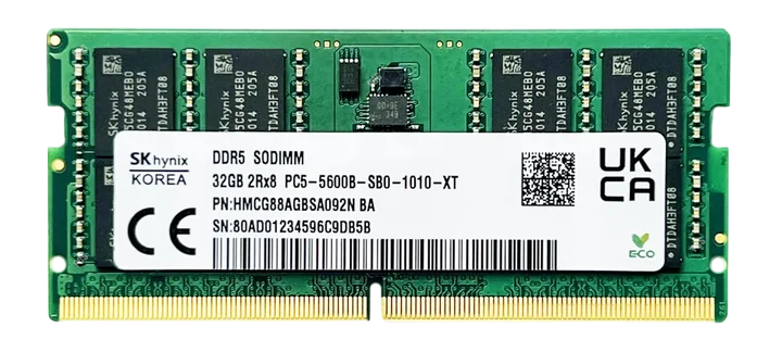 Оперативна пам'ять SK hynix 32GB SODIMM DDR5 5600MHz