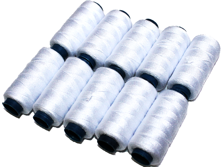Нитки FROM FACTORY GHN №30 белые 10шт - изображение 4
