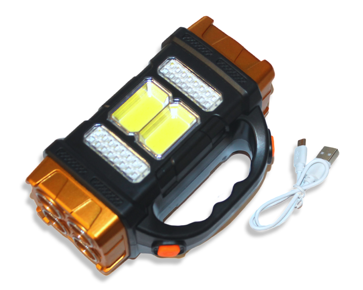 Фонарь FROM FACTORY FONHB2678 HB-2678 ручной переносной на солнечной батарее PowerBank/USB/25W/15.5см/7см - изображение 5
