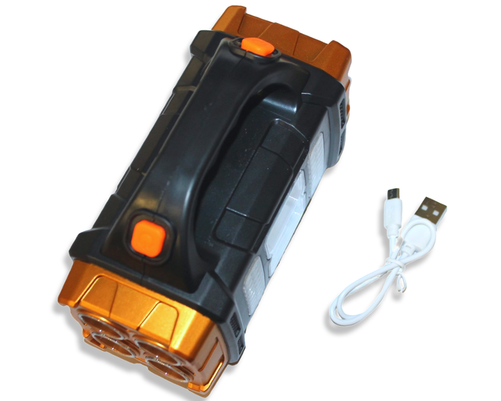 Фонарь FROM FACTORY FONHB2678 HB-2678 ручной переносной на солнечной батарее PowerBank/USB/25W/15.5см/7см - изображение 9