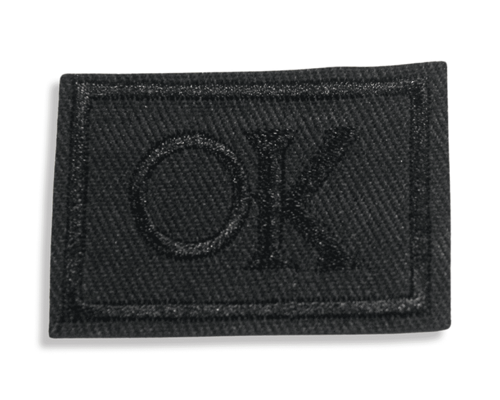 Аплікація FROM FACTORY A164 для одягу нашивка №164 ОК чорні 9шт/4.5х3.5см - зображення 2