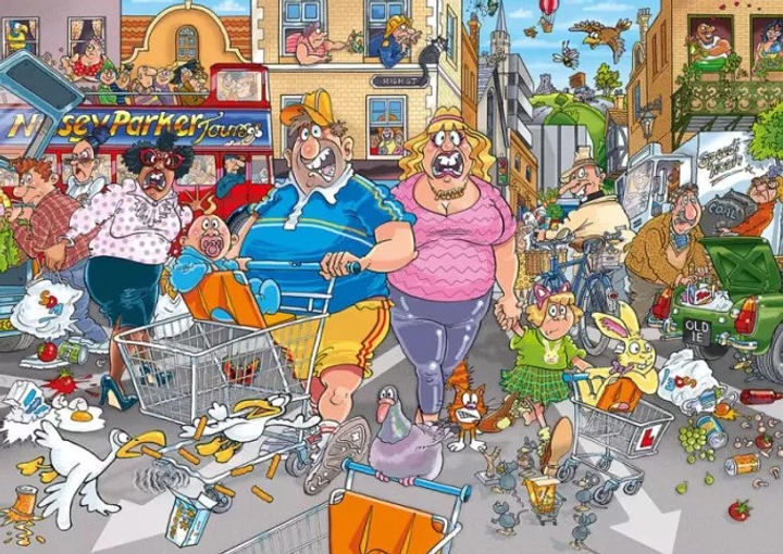 Puzzle Jumbo Wasgij? Original 46 Szał zakupów 1000 elementów (8721017602842) - obraz 2