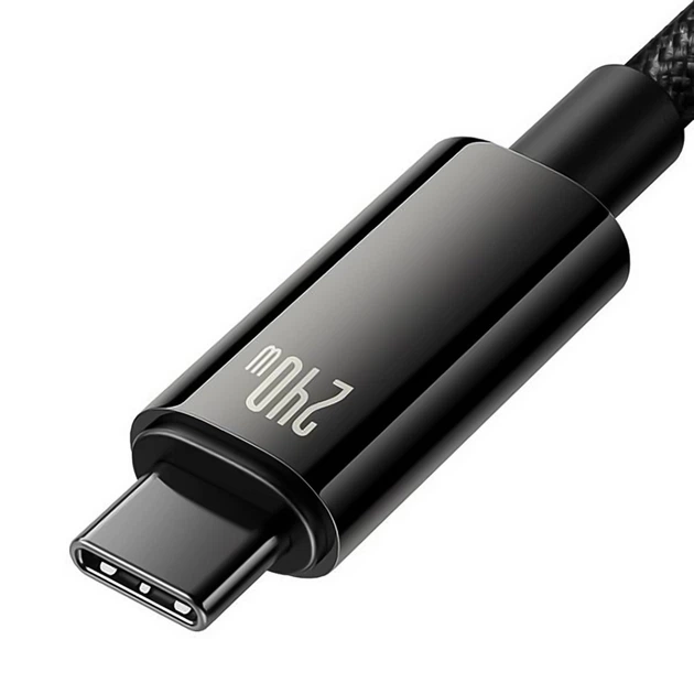 Кабель Baseus Tungsten Gold Fast Charging Type-C to Type-C 240W 2 м (CAWJ040101) - зображення 4