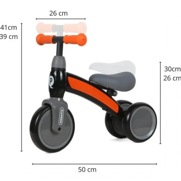 Беговел детский Qplay Sweetie Orange (B-401) Оранжевый от 1 до 3 лет - изображение 6