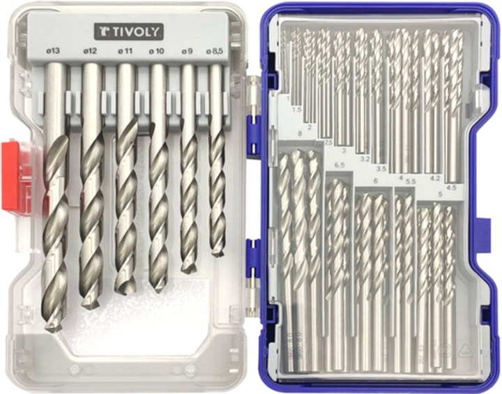 Zestaw wierteł Tivoly 1 - 13 mm 100 szt (11452070003) - obraz 2