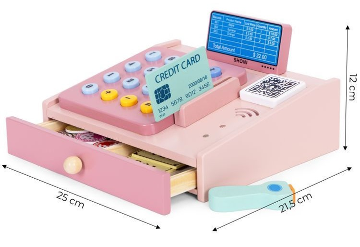 Каса для дітей Multistore HC751029 Рожева (5905817008162) - зображення 6