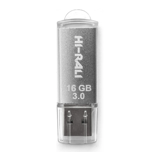 Флеш-накопитель USB3.0 16GB Hi-Rali Rocket Series Silver (HI-16GB3VCSL) - Фото 1 Флеш-накопитель USB3.0 16GB Hi-Rali Rocket Series Silver (HI-16GB3VCSL) - изображение 1