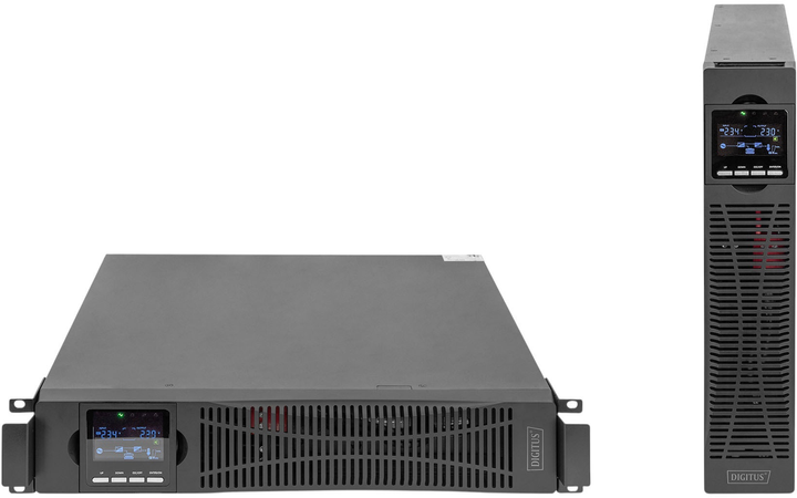 ДБЖ Digitus DN-170095 OnLine LCD 2000VA/2000W Black (4016032474661) - зображення 2