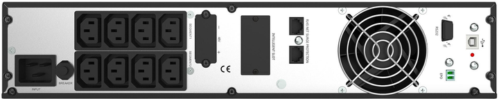 ДБЖ Digitus DN-170095 OnLine LCD 2000VA/2000W Black (4016032474661) - зображення 3