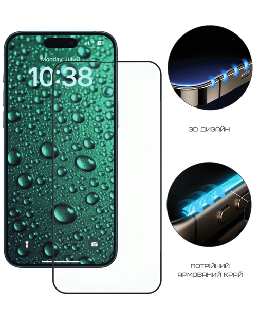 Защитное стекло Anank 3D Invisible Glass for iPhone 16 Pro (2003113) - изображение 13
