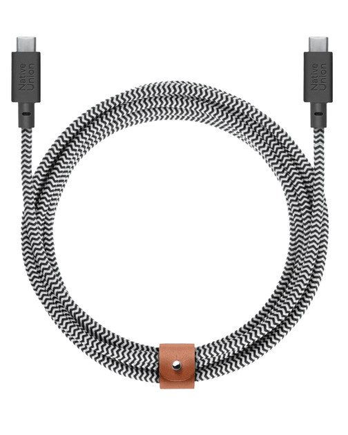Кабель Native Union Belt XL Cable USB-C to USB-C Cosmos Zebra (3 m) BELT-XL-C-ZEB-3-NP - изображение 7