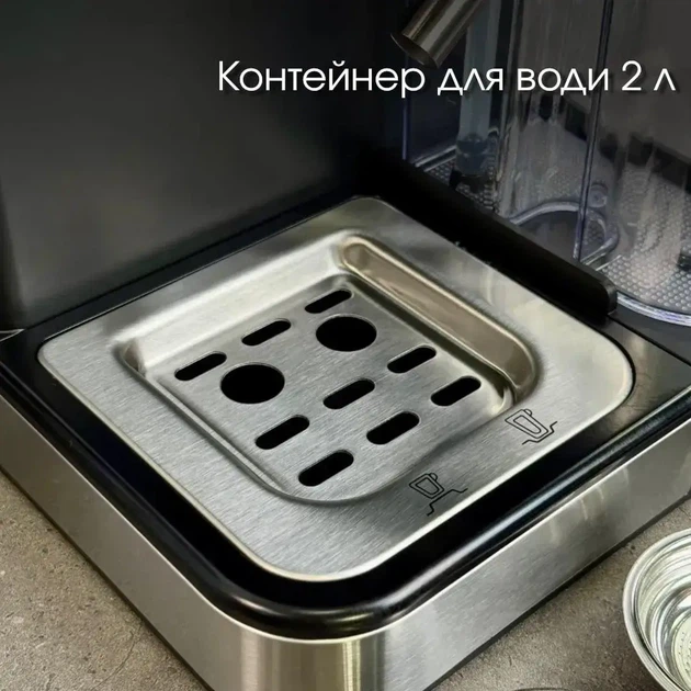 Кавомашина ріжкова Zepline ZP-6806 з капучинатором та сенсорним