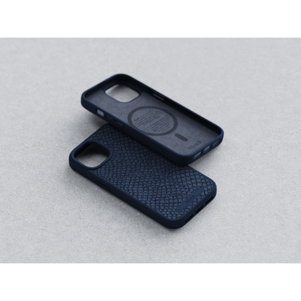 Чехол-накладка Njord Salmon Leather MagSafe Case Blue для iPhone 15 (NA51SL01) - изображение 14
