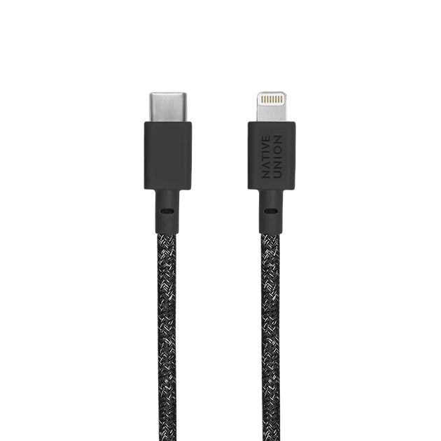 Кабель USB-C to Lightning Native Union Belt Cable Cosmos Black (1.2 m) (BELT-KV-CL-CS-BK-2) - изображение 2
