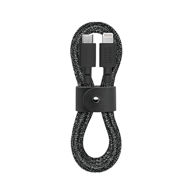 Кабель USB-C to Lightning Native Union Belt Cable Cosmos Black (1.2 m) (BELT-KV-CL-CS-BK-2) - изображение 3