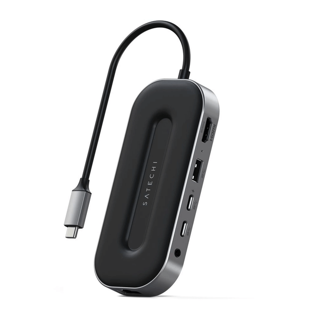 Адаптер Satechi USB4 Multiport Adapter with with 2.5G Ethernet Space Gray (ST-U4MGEM) - Фото 5 Адаптер Satechi USB4 Multiport Adapter with with 2.5G Ethernet Space Gray (ST-U4MGEM) - изображение 5