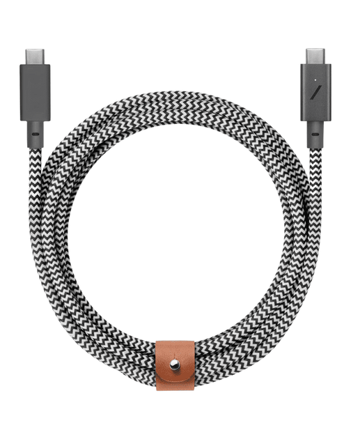 Кабель USB-C to USB-C Native Union Belt Cable Pro 240W Zebra (2.4 m) (BELT-PRO2-ZEB-NP) - Фото 14 Кабель USB-C to USB-C Native Union Belt Cable Pro 240W Zebra (2.4 m) (BELT-PRO2-ZEB-NP) - изображение 14