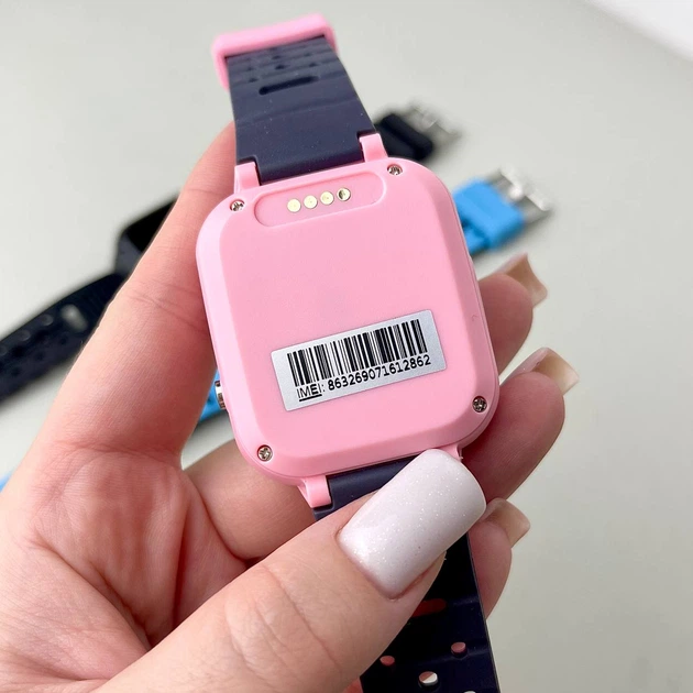 Детские смарт-часы Smart Q20 с GPS и камерой силиконовые Голубые - изображение 4