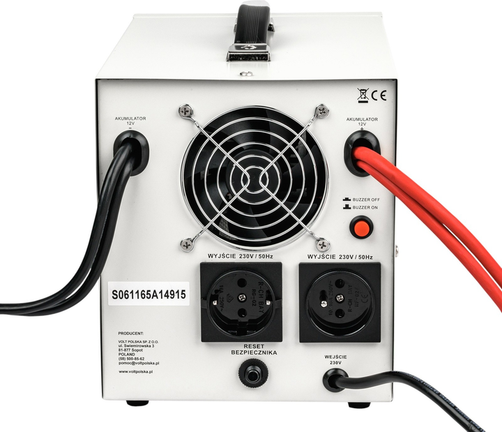 ДБЖ Volt Polska sinusPRO 2200 E Plus 12/230V 1200W/2200VA (3SPM22012M) - зображення 3