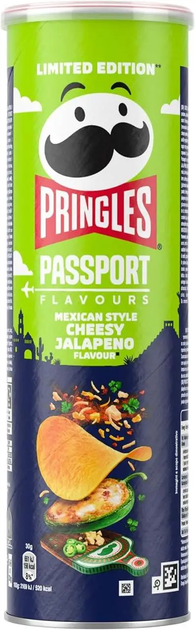 Чипсы Pringles Passport Mexican Cheesy Jalapeço 165 г - Фото 1 Чипсы Pringles Passport Mexican Cheesy Jalapeço 165 г - изображение 1