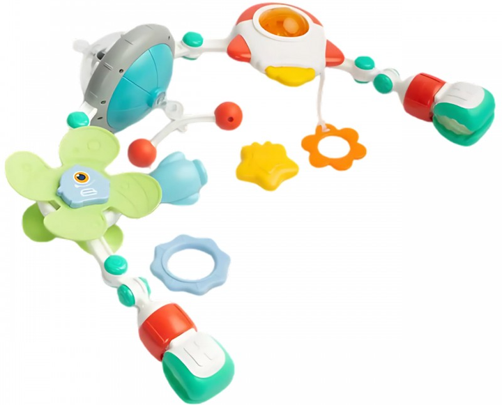 Pałąk z zawieszkami Woopie  BABY Kosmos do łóżeczka, wózka, fotelika samochodowego (5906280652654) - obraz 4