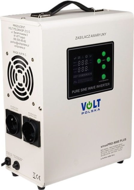 ДБЖ Volt Polska sinusPRO 900 E Plus 12/230V 600W/900VA (3SPM09012M) - зображення 2