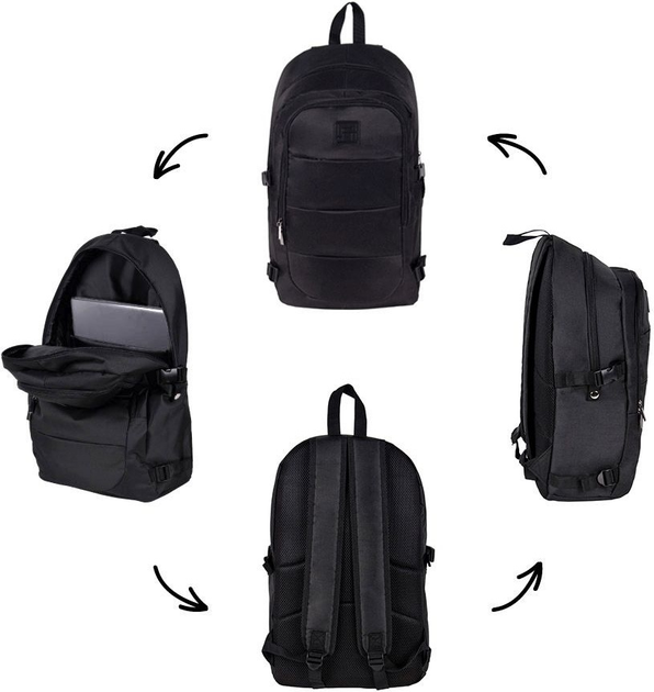 Рюкзак для ноутбука Paso PPBL-1080 Black - зображення 6
